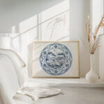 Ontwerp voor een bord met een tuingezicht 1874 Carel Adolph Lion Cachet 4 mockup