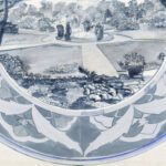 Ontwerp voor een bord met een tuingezicht 1874 Carel Adolph Lion Cachet 8 mockup