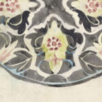 Ontwerp voor een bord met florale decoratie 1874 Carel Adolph Lion Cachet 8 mockup