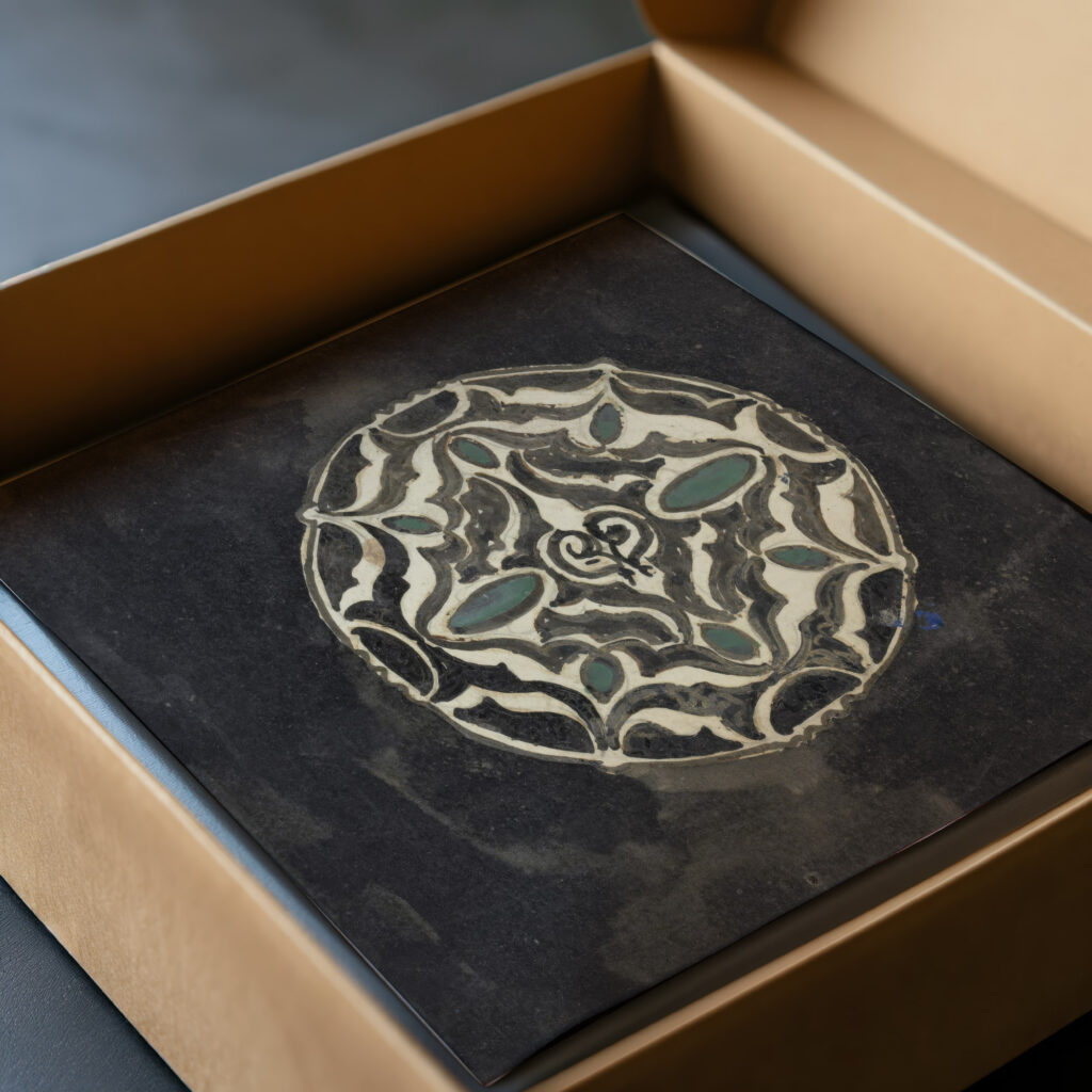 Ontwerp voor een broche 1874 Carel Adolph Lion Cachet video mockup