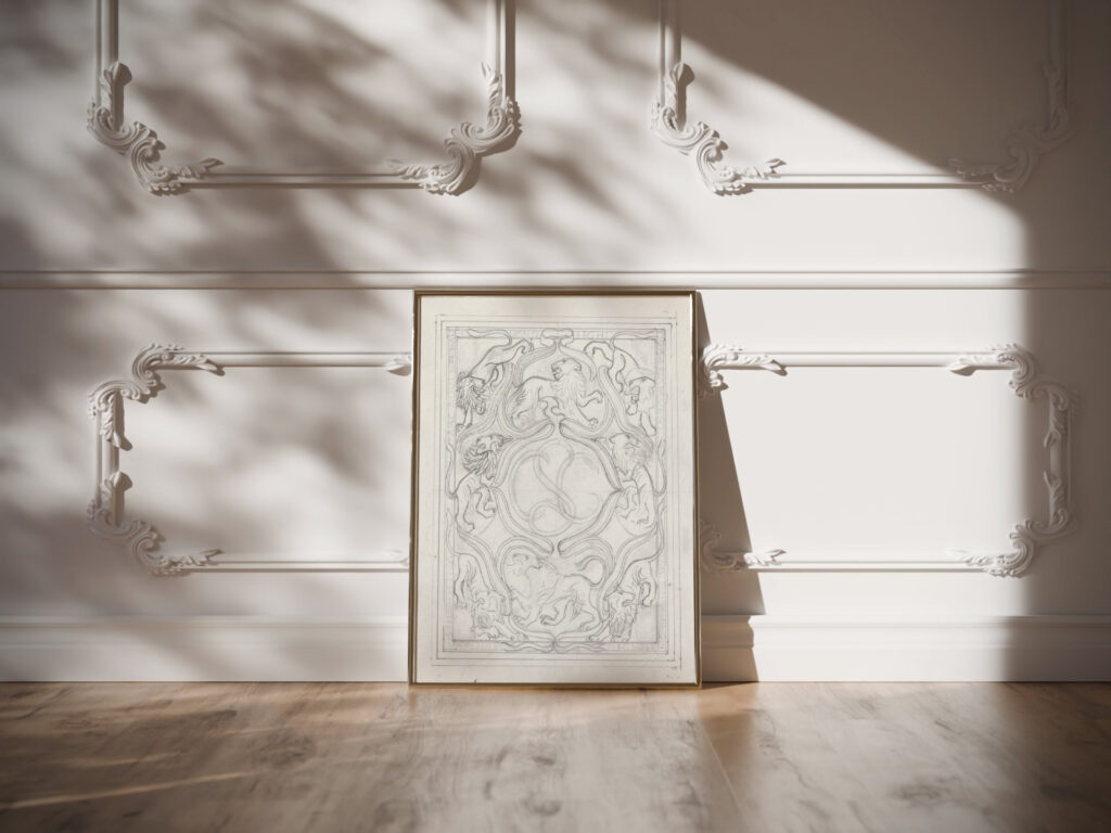 Ontwerp voor een ex libris voor de zoon van de kunstenaar 1874 Carel Adolph Lion Cachet video mockup