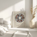 Ontwerp voor een gedenkbord met W en een wapenschild 1874 Carel Adolph Lion Cachet 4 mockup