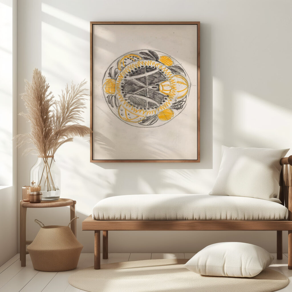 Ontwerp voor een gedenkbord ter gelegenheid van de inhuldiging van Koningin Wilhelmina 1898 Carel Adolph Lion Cachet 5 mockup