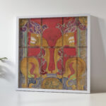 Ontwerp voor een glas in lood koepel voor de muziekzaal van het schip J.P. Coen 1874 Carel Adolph Lion Cachet 5 mockup