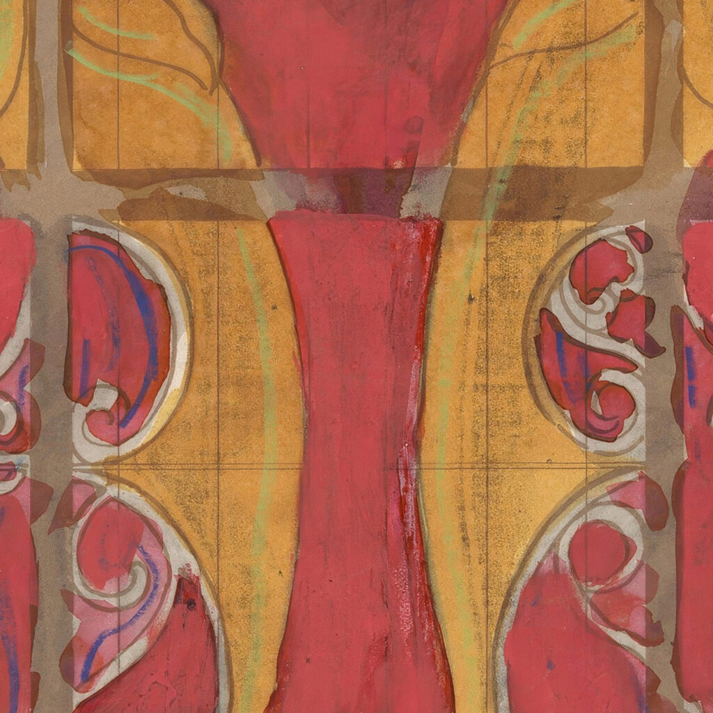 Ontwerp voor een glas in lood koepel voor de muziekzaal van het schip J.P. Coen 1874 Carel Adolph Lion Cachet 8 mockup