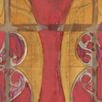 Ontwerp voor een glas in lood koepel voor de muziekzaal van het schip J.P. Coen 1874 Carel Adolph Lion Cachet 8 mockup