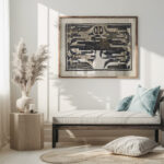 Ontwerp voor een oorkonde ter gelegenheid van twaalf en een halfjarige dienst 1874 Carel Adolph Lion Cachet 5 mockup