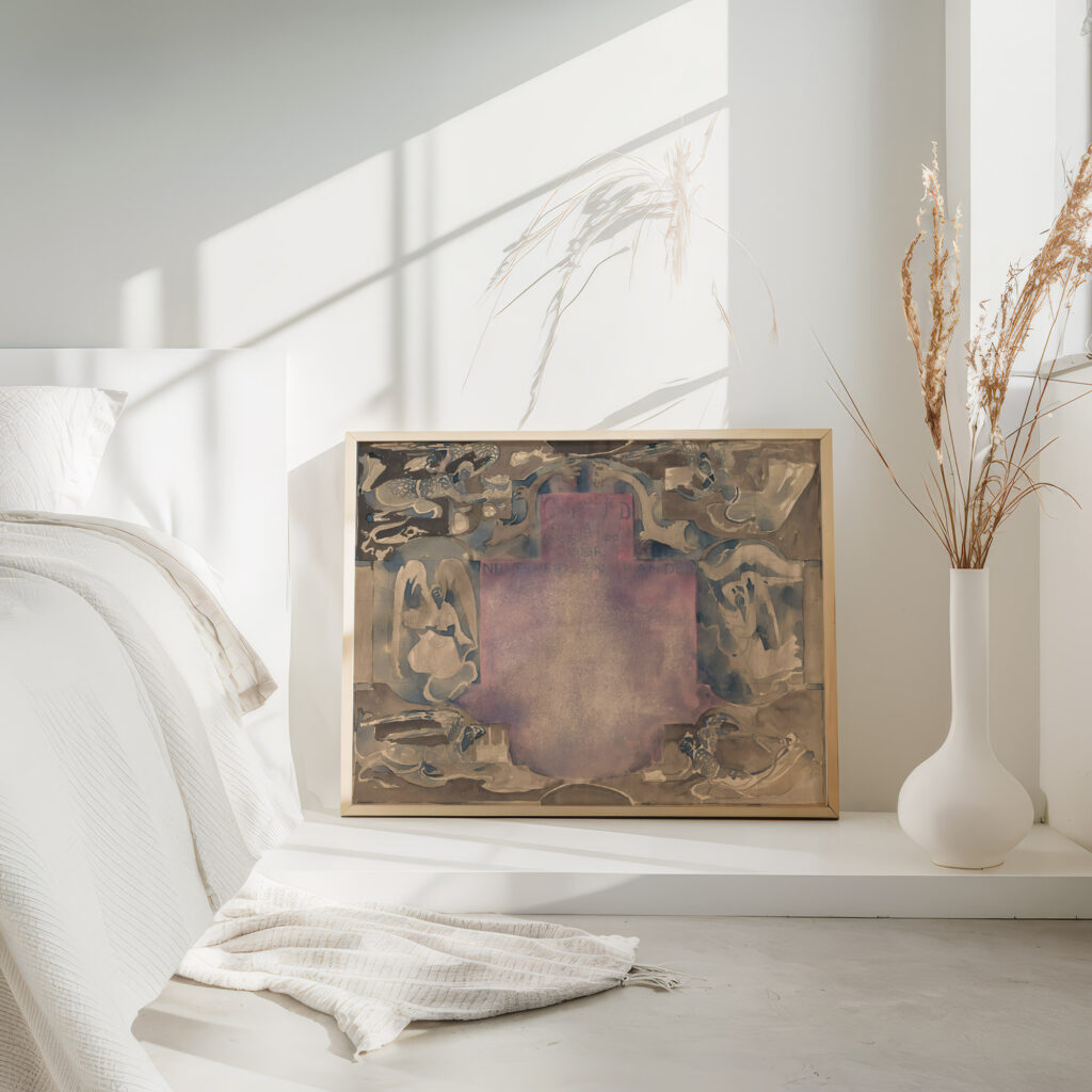 Ontwerp voor een oorkonde van de Nederlandsche Maatschappij voor Nijverheid en Handel 1874 Carel Adolph Lion Cachet 4 mockup