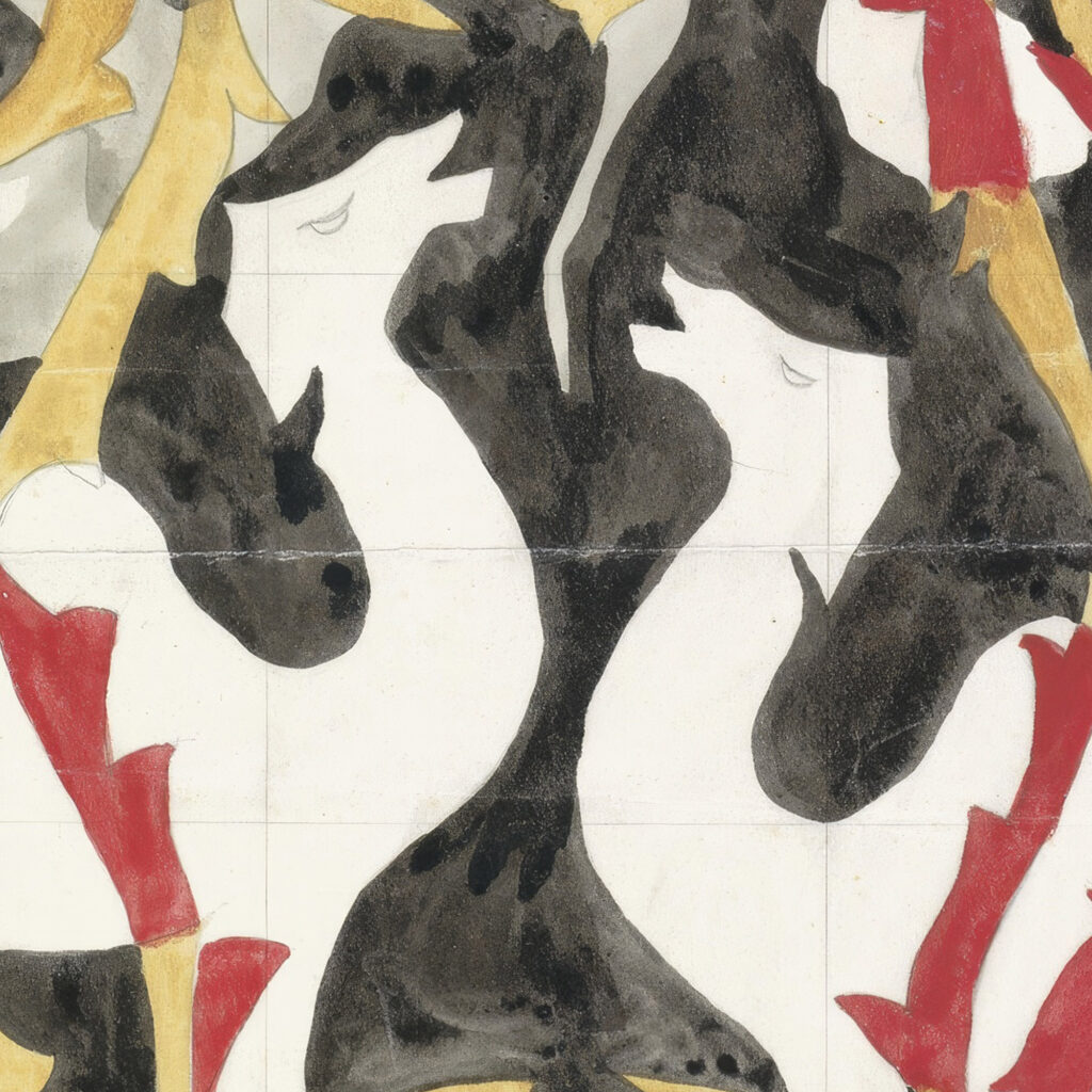 Ontwerp voor een tegeltableau met twee kamelen 1874 Carel Adolph Lion Cachet 8 mockup