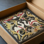 Ontwerp voor een tegeltableau met twee kamelen 1874 Carel Adolph Lion Cachet video mockup