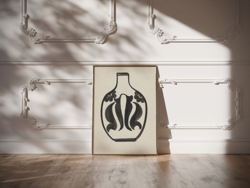 Ontwerp voor een vaas 1874 Carel Adolph Lion Cachet video mockup