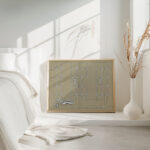 Ontwerp voor een watermerk van een bankbiljet een hand met twee vlinders 1891 Leo Gestel 4 mockup