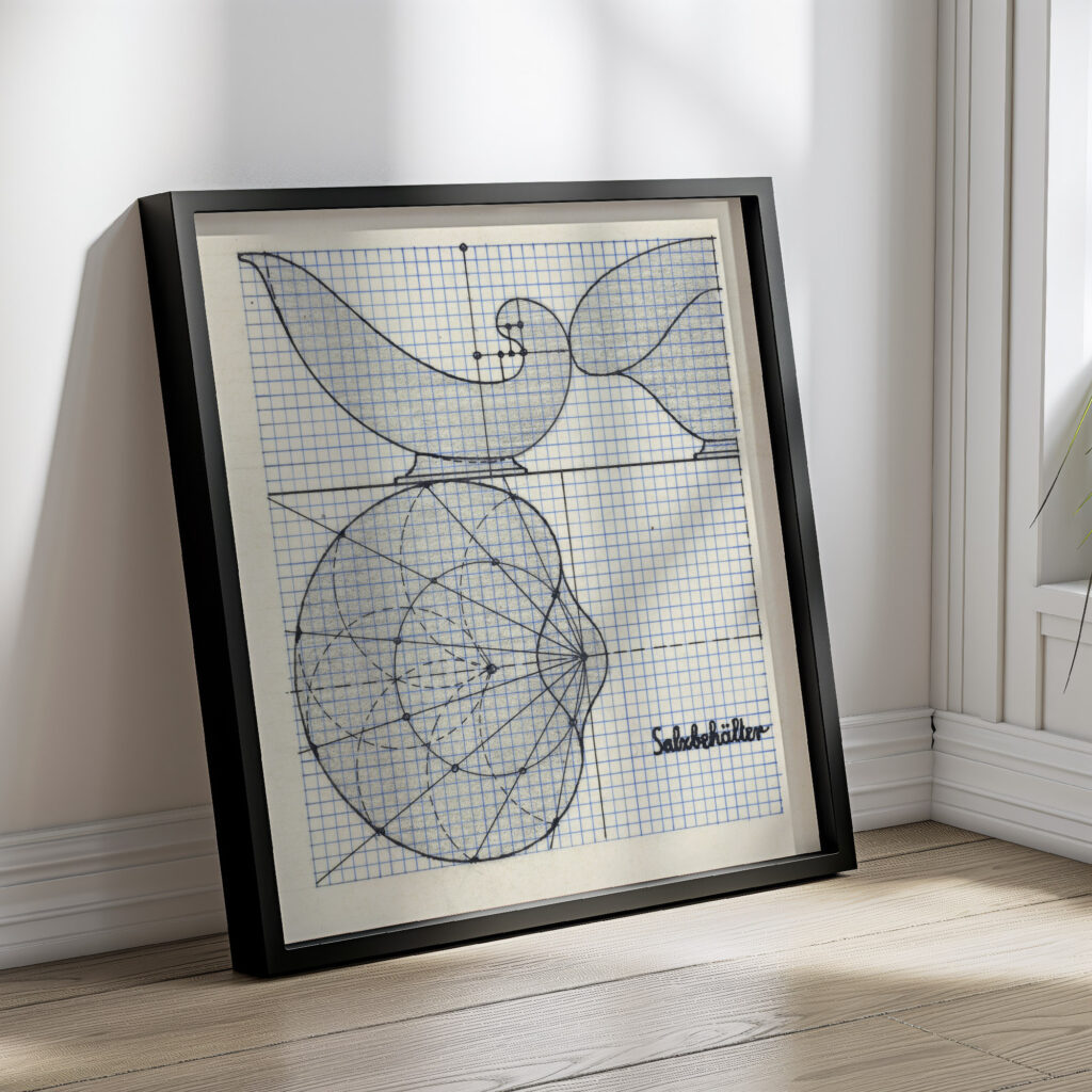 Ontwerp voor een zoutvat 1874 Mathieu Lauweriks 4 mockup