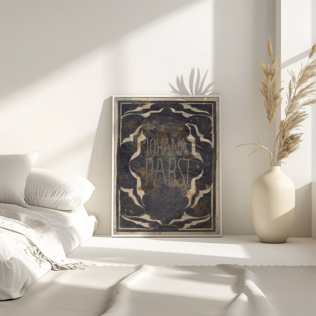 Ontwerp voor ex libris van Johanna Pabst 1874 Carel Adolph Lion Cachet 4 mockup