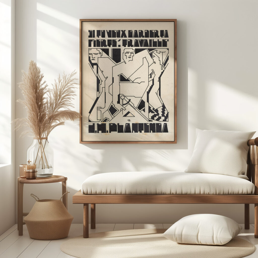 Ontwerp voor ex libris voor D.H. Plantenga 1906 Reijer Stolk 5 mockup