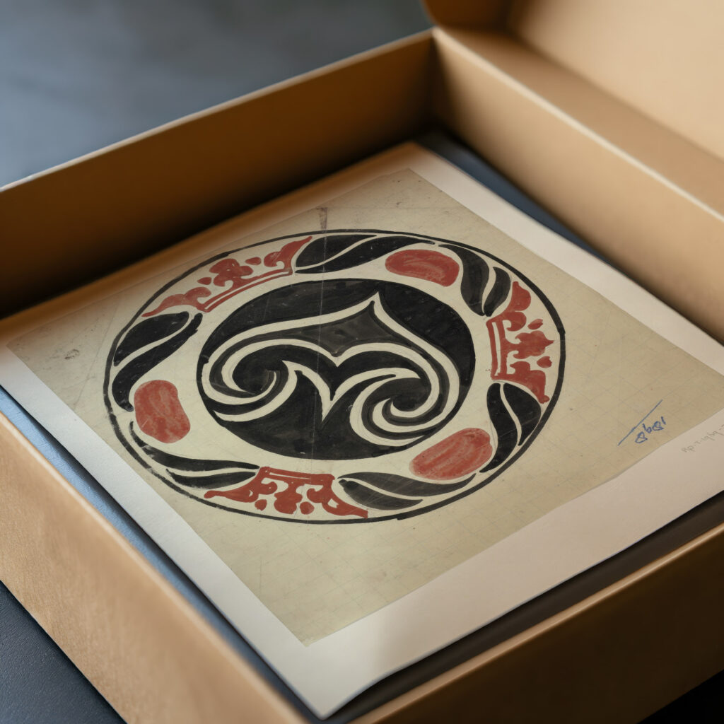 Ontwerp voor gedenkbord bij inhuldiging van koningin Wilhelmina in 1898 1898 Carel Adolph Lion Cachet 1 video mockup