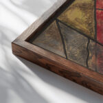 Ontwerp voor raam in het Noordertransept in de Dom te Utrecht 13 ca. 1878 1938 Richard Nicolaus Roland Holst close up dark wood mockup