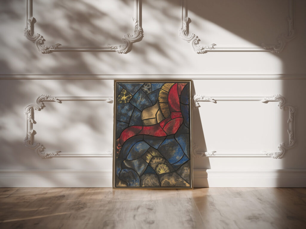 Ontwerp voor raam in het Noordertransept in de Dom te Utrecht 14 ca. 1878 1938 Richard Nicolaus Roland Holst video mockup