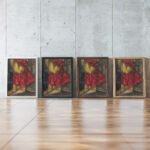 Ontwerp voor raam in het Noordertransept in de Dom te Utrecht 2 ca. 1878 1938 Richard Nicolaus Roland Holst framed posters mockup