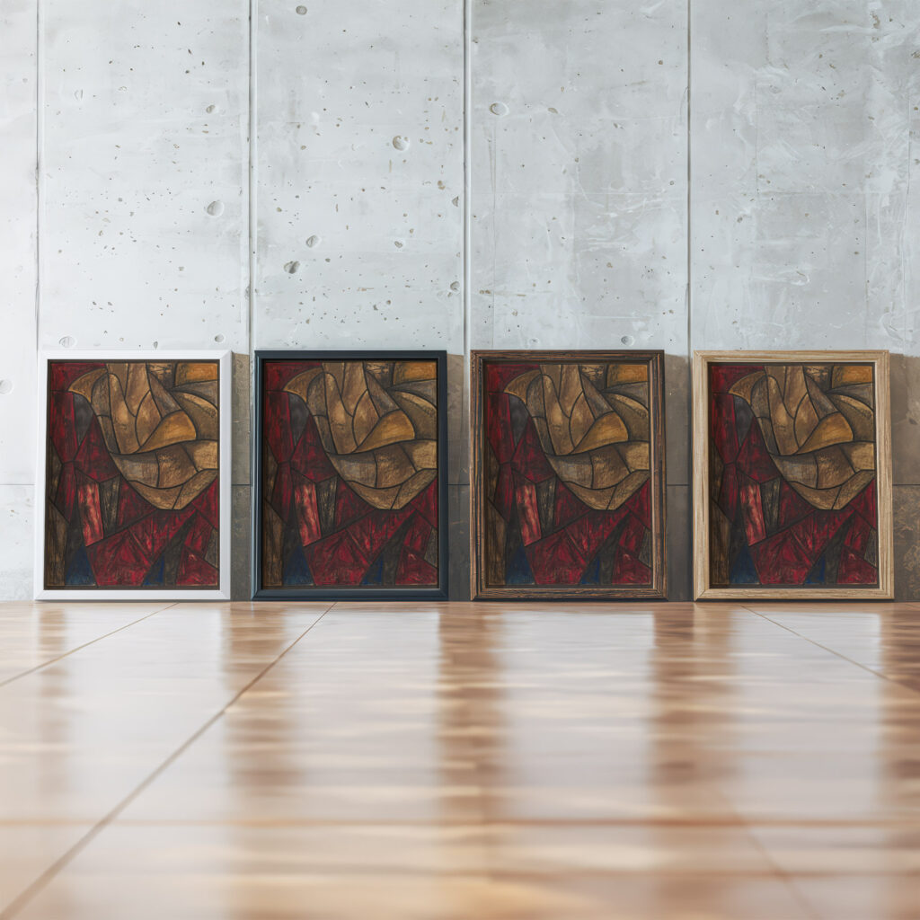 Ontwerp voor raam in het Noordertransept in de Dom te Utrecht 22 ca. 1878 1938 Richard Nicolaus Roland Holst framed posters mockup