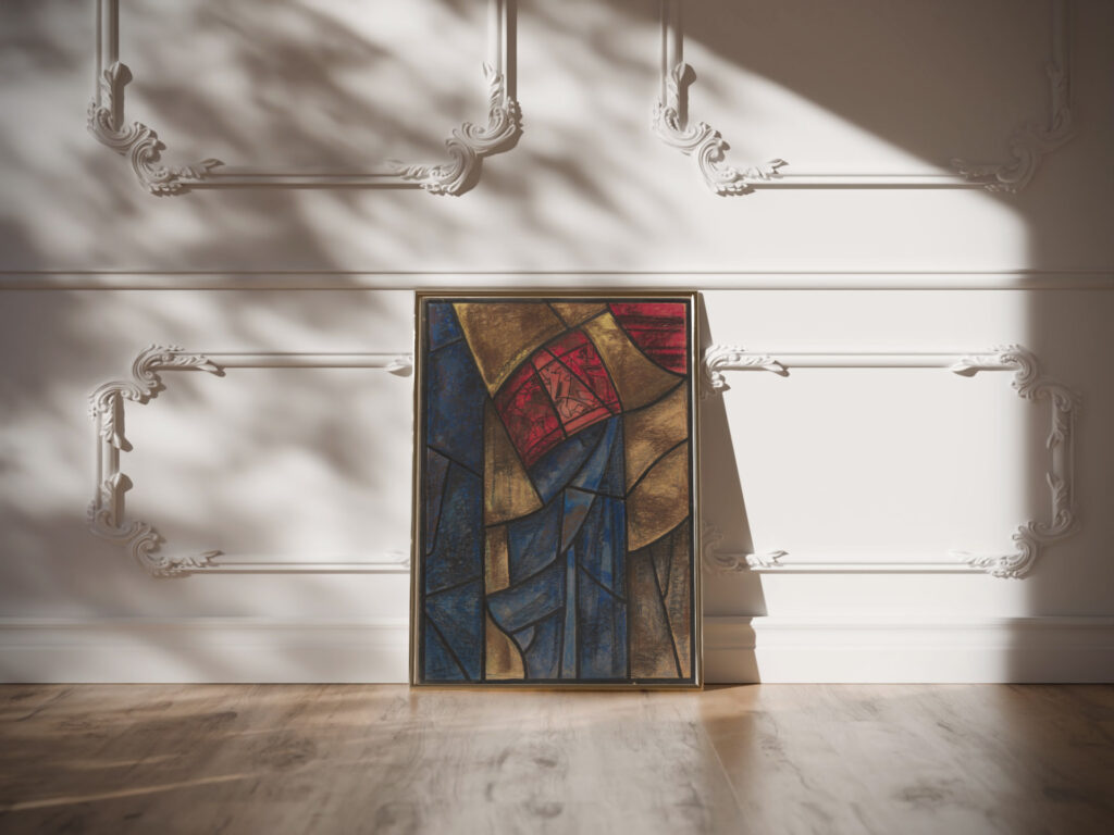 Ontwerp voor raam in het Noordertransept in de Dom te Utrecht 28 ca. 1878 1938 Richard Nicolaus Roland Holst video mockup