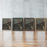 Ontwerp voor raam in het Noordertransept in de Dom te Utrecht 34 ca. 1878 1938 Richard Nicolaus Roland Holst framed posters mockup