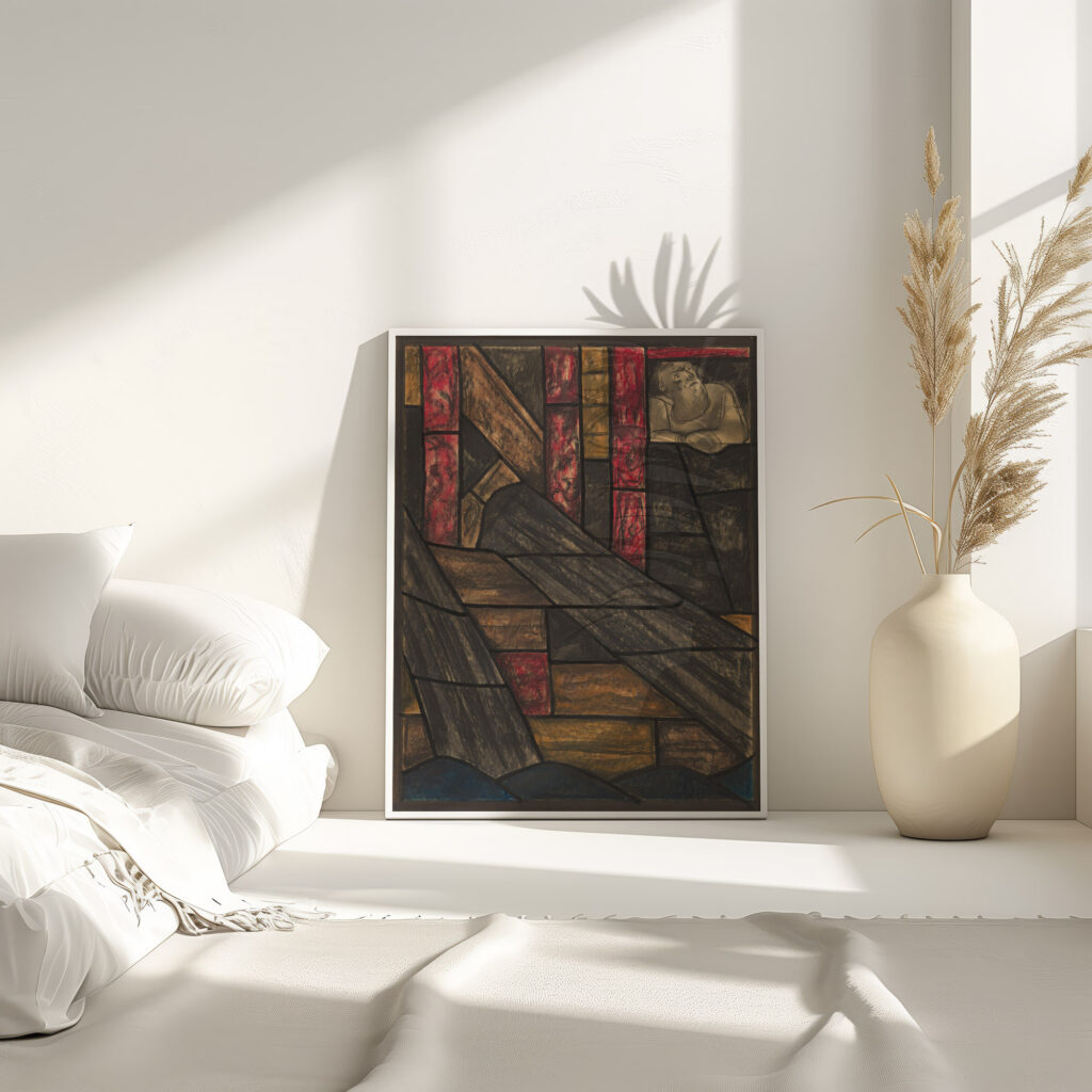 Ontwerp voor raam in het Noordertransept in de Dom te Utrecht 4 ca. 1878 1938 Richard Nicolaus Roland Holst 4 mockup