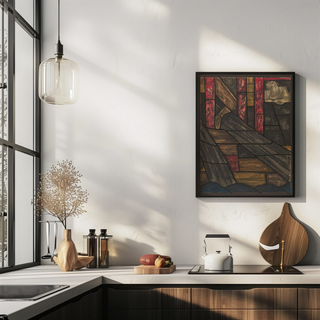 Ontwerp voor raam in het Noordertransept in de Dom te Utrecht 4 ca. 1878 1938 Richard Nicolaus Roland Holst 6 mockup