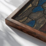 Ontwerp voor raam in het Noordertransept in de Dom te Utrecht 50 ca. 1878 1938 Richard Nicolaus Roland Holst close up dark wood mockup