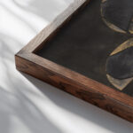 Ontwerp voor raam in het Noordertransept in de Dom te Utrecht 62 ca. 1878 1938 Richard Nicolaus Roland Holst close up dark wood mockup