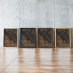 Ontwerp voor raam in het Noordertransept in de Dom te Utrecht 8 ca. 1878 1938 Richard Nicolaus Roland Holst framed posters mockup