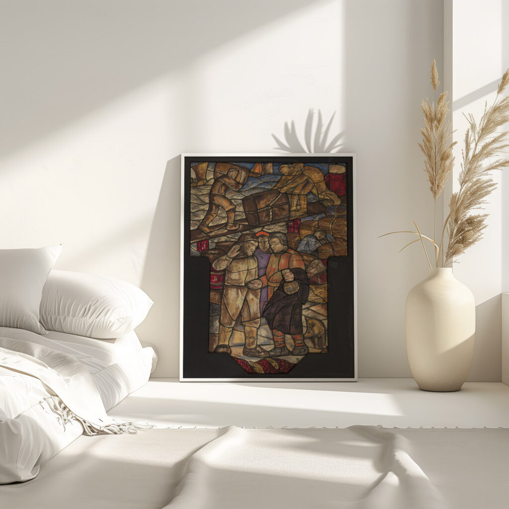 Ontwerp voor raam in het Stadhuis in Amsterdam 2 1930 Richard Nicolaus Roland Holst 4 mockup