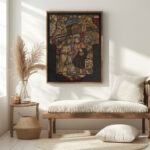 Ontwerp voor raam in het Stadhuis in Amsterdam 2 1930 Richard Nicolaus Roland Holst 5 mockup