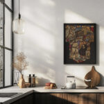 Ontwerp voor raam in het Stadhuis in Amsterdam 2 1930 Richard Nicolaus Roland Holst 6 mockup