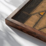 Ontwerp voor raam in het Zuidertransept van de Dom te Utrecht 4 ca. 1878 1938 Richard Nicolaus Roland Holst close up dark wood mockup