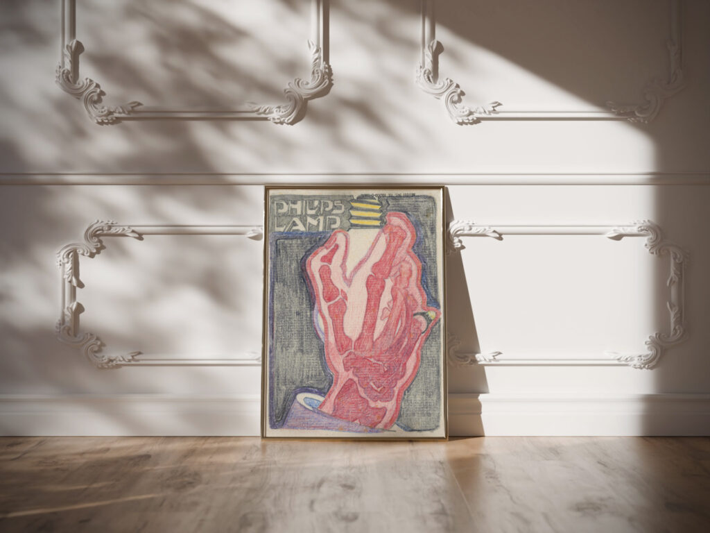 Ontwerp voor reclame voor Philips Lamp 1906 Reijer Stolk video mockup