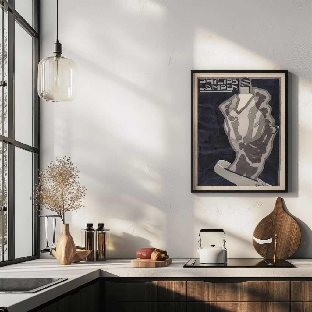 Ontwerp voor reclame voor Philips Lampen 1906 Reijer Stolk 6 mockup