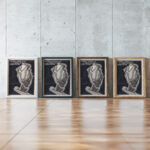 Ontwerp voor reclame voor Philips Lampen 1906 Reijer Stolk framed posters mockup