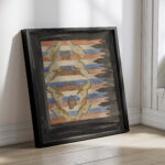 Ontwerp voor vaandel van de Bond voor Gereformeerde Jeugdorganisatie 1874 Carel Adolph Lion Cachet 4 mockup