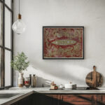 Ontwerp voor vignet van de Koninklijke Paketvaart Maatschappij 1874 Carel Adolph Lion Cachet 2 6 mockup
