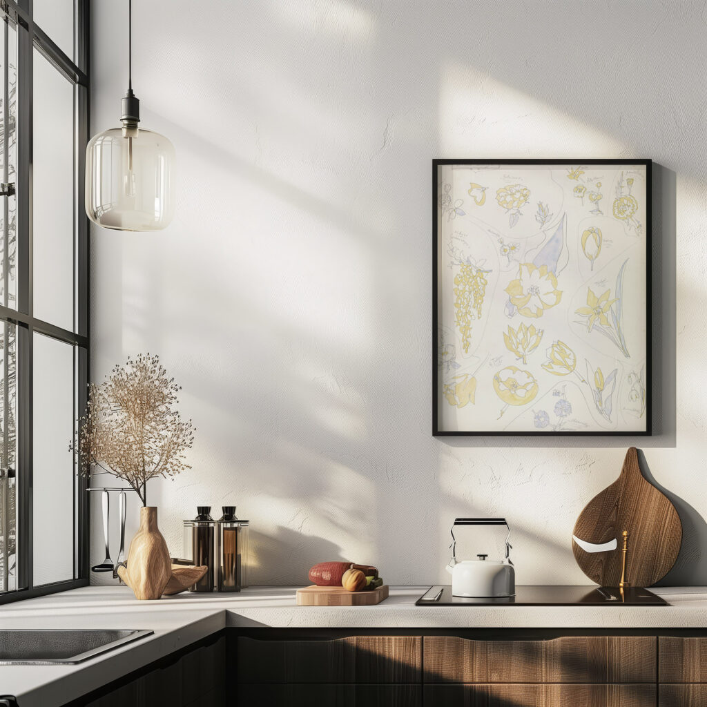 Ontwerpen voor aardewerkdecoratie zes tulpen en andere bloemen 1920 08 21 Theo Colenbrander 6 mockup