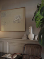 Ontwerpen voor een watermerk van een bankbiljet hand met roos roos panter 1891 Leo Gestel video mockup