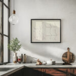 Ontwerpen voor een watermerk van een bankbiljet ornament en vlinder 1891 Leo Gestel 6 mockup