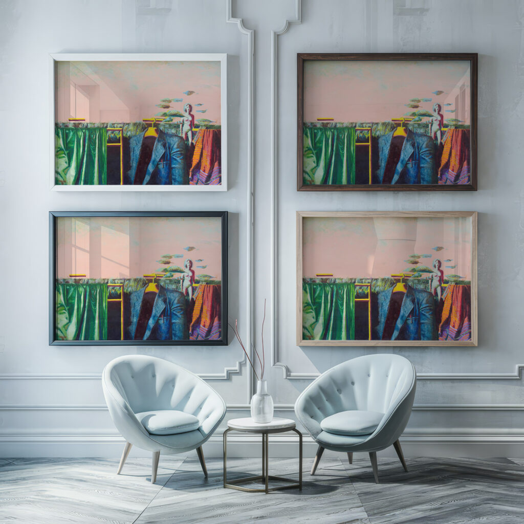 Open Landscape II 1973 Tiit Paasuke framed posters mockup