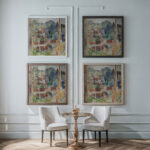 Open Window on Bosvoorde Rik Wouters framed posters mockup