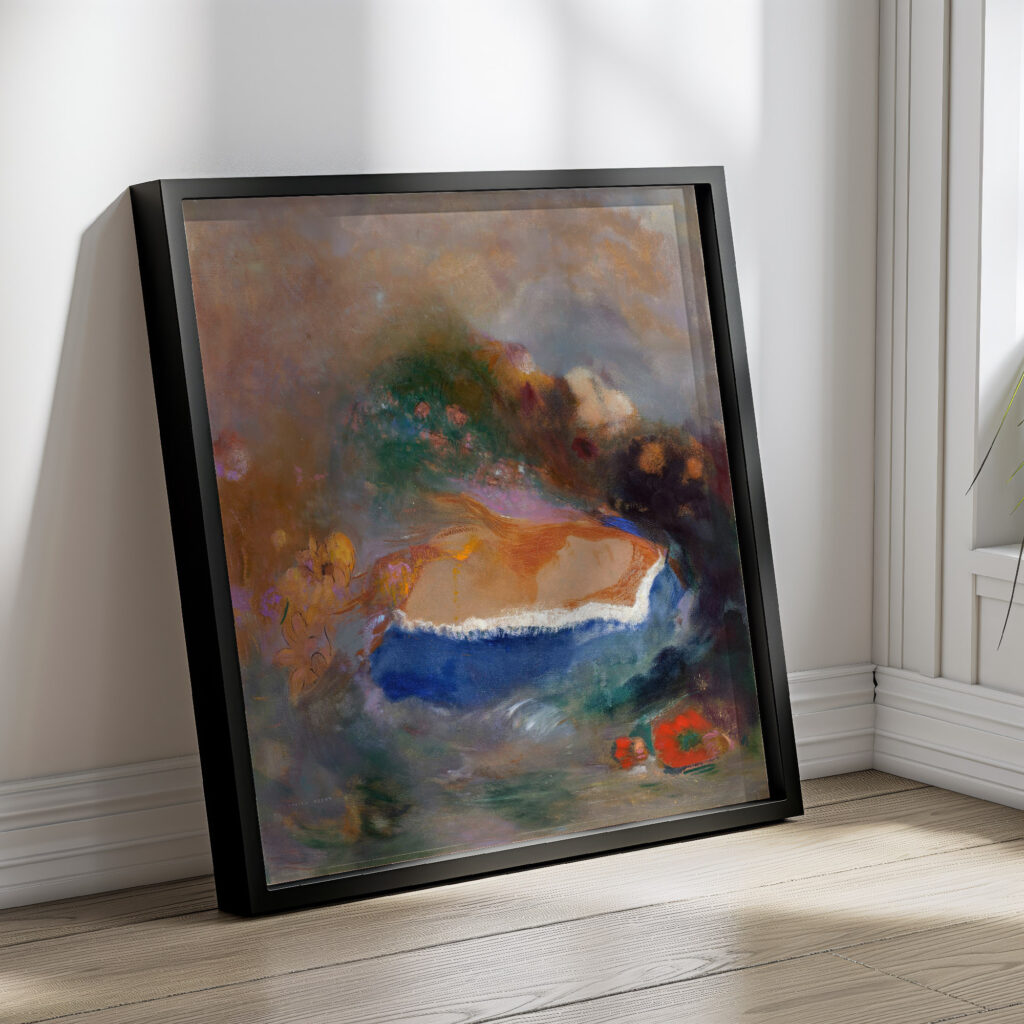 Ophelia with a Blue Wimple in the Water 1900 1905 Odilon Redon 4 mockup