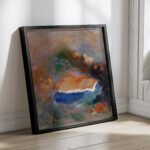 Ophelia with a Blue Wimple in the Water 1900 1905 Odilon Redon 4 mockup