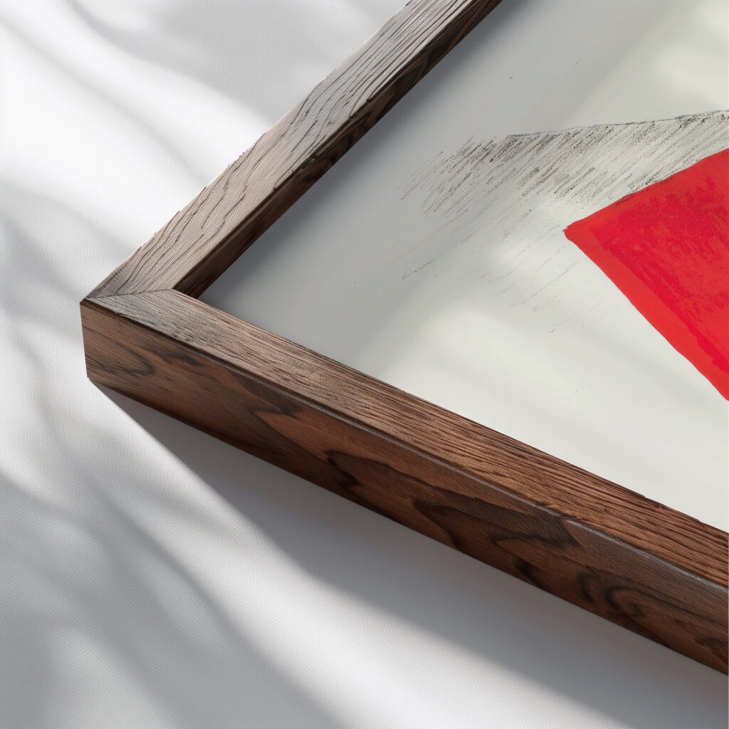 Opstilling 1947 Vilhelm Lundstrom close up dark wood mockup