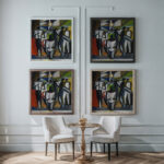 Orchestra 1953 Anita Snellman framed posters mockup