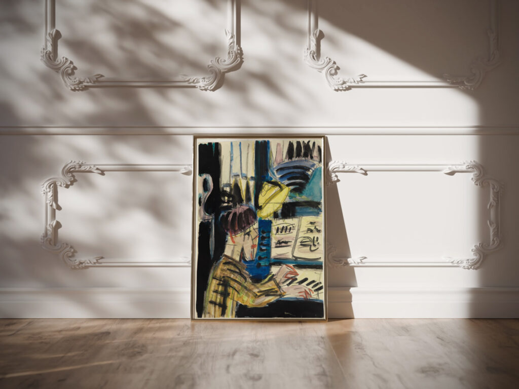 Orgelspieler 1928 Ernst Ludwig Kirchner video mockup